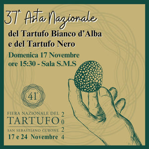 41^ FIERA NAZIONALE DEL TARTUFO BIANCO D'ALBA E NERO che si terrà a San Sebastiano Curone (AL)