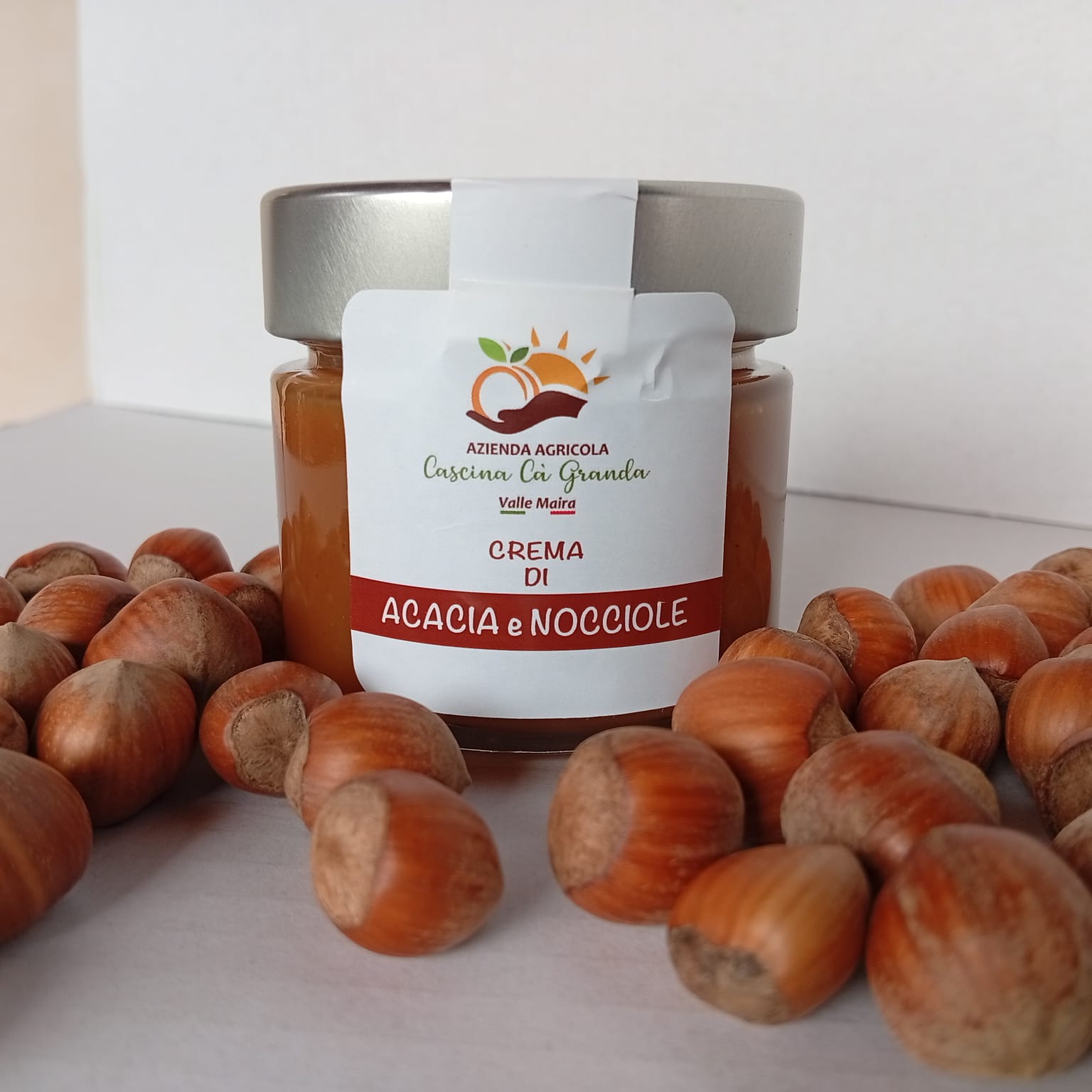 Crema Spalmabile Artigianale con Miele di Acacia e Nocciole Piemonte IGP – Senza Conservanti - Azienda agricola Cascina Cà Granda