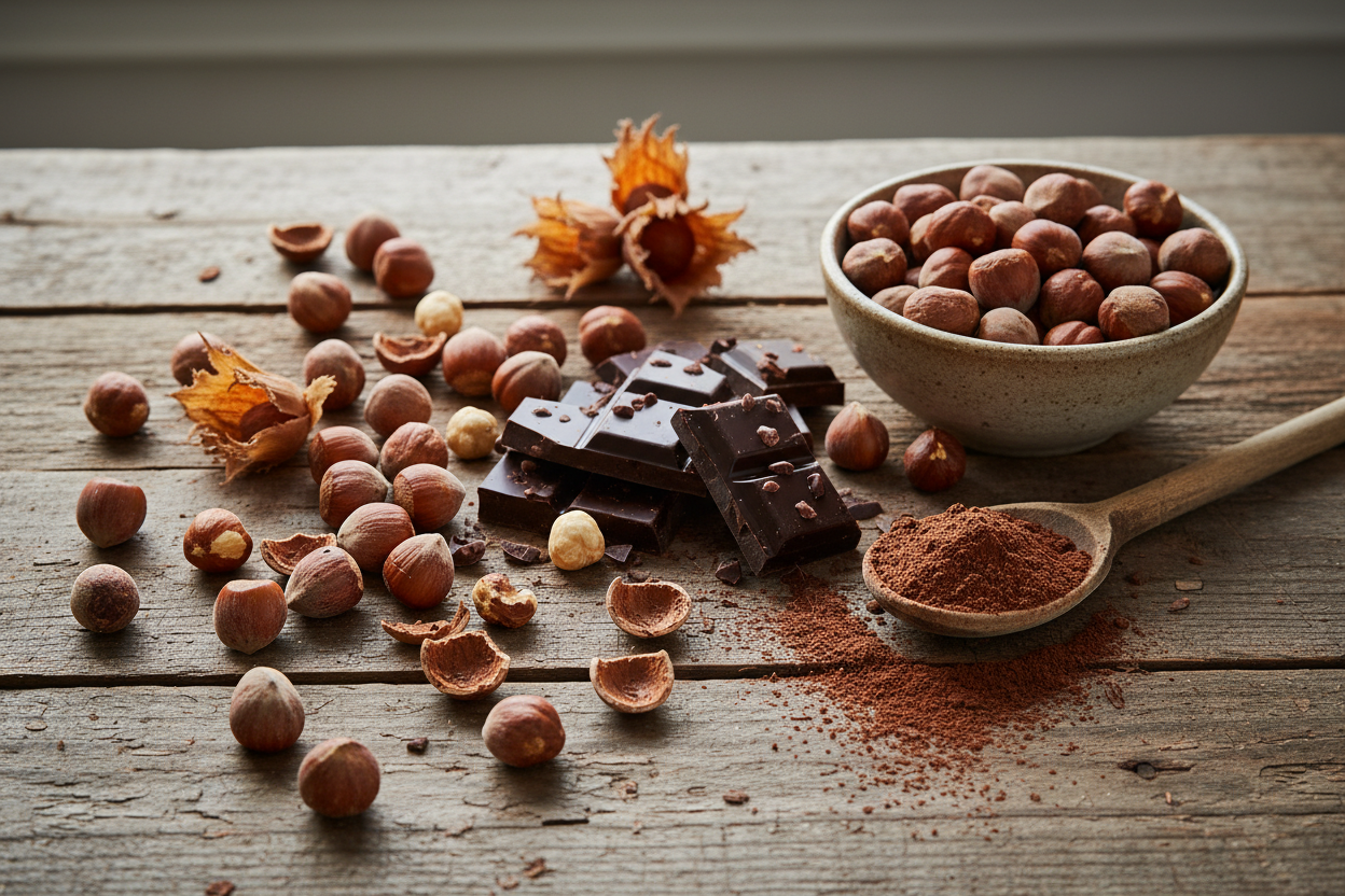 nocciole e cioccolato