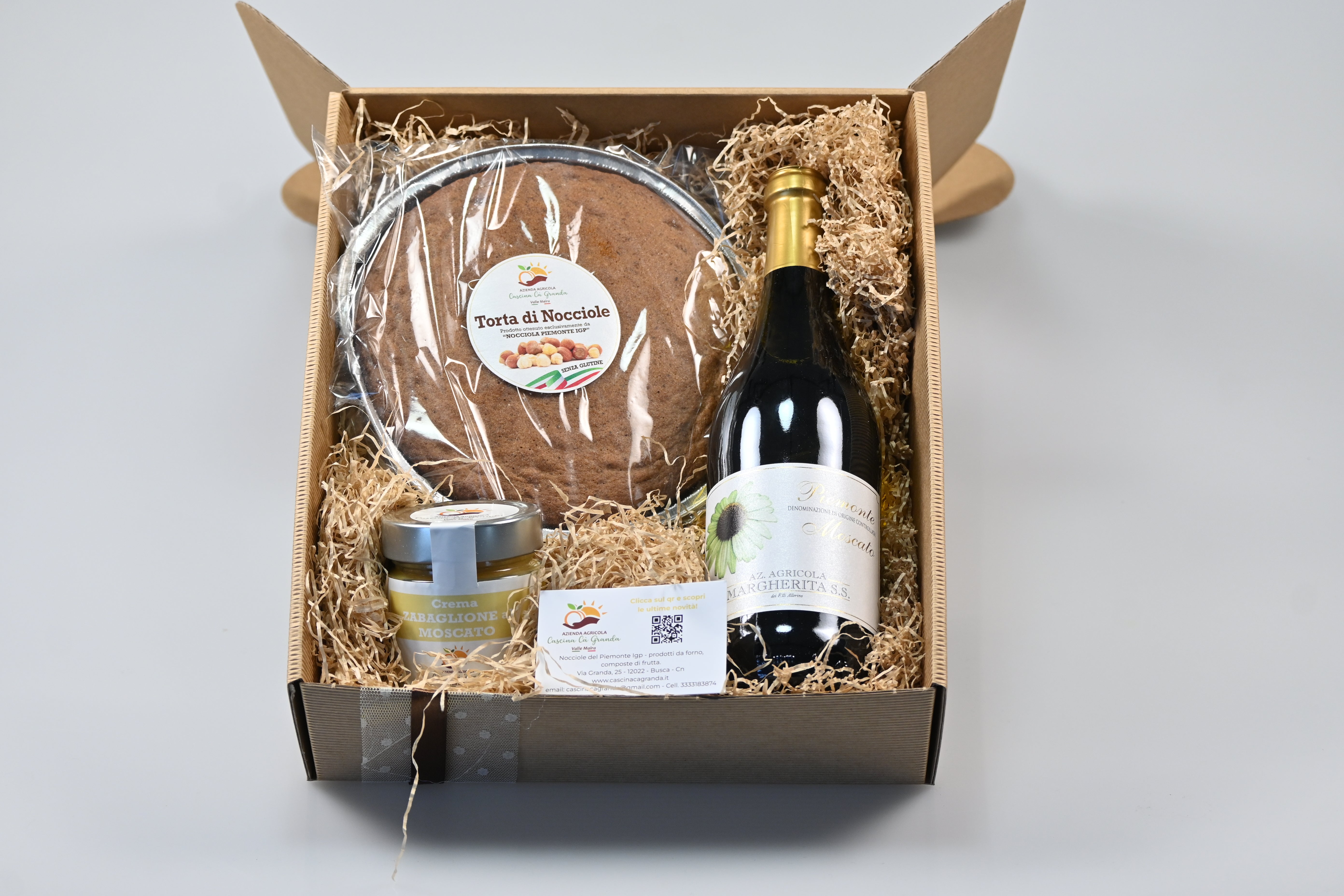 Confezione Regalo Gourmet Natale 2025 – Dolci Piemontesi con Nocciole IGP e Zabaglione al Moscato - Azienda agricola Cascina Cà Granda
