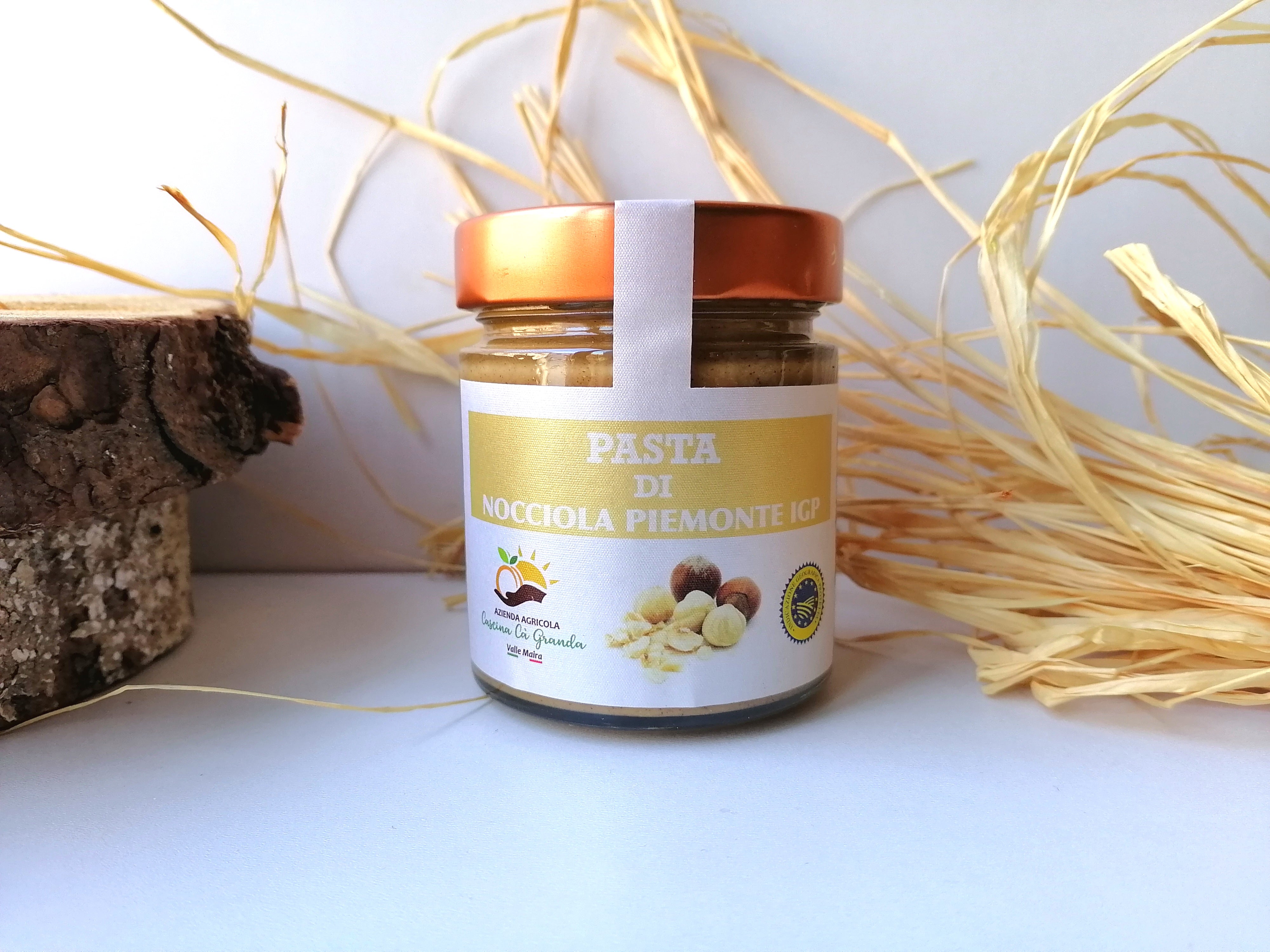 Pasta di nocciole al 100% Nocciole Piemonte IGP. 0% Compromessi. Senza Glutine