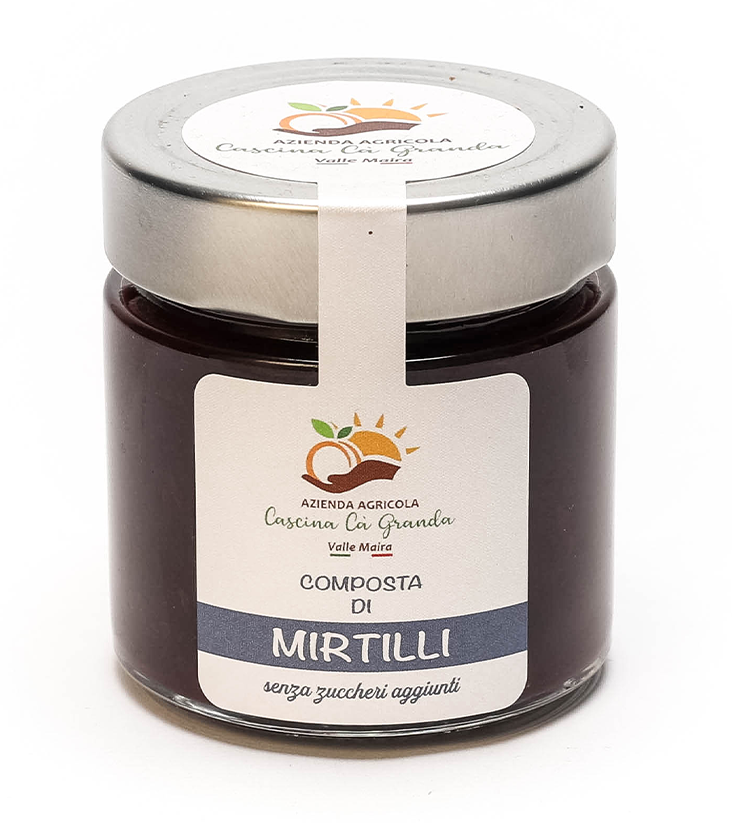 Composta di Mirtilli - Senza Zuccheri aggiunti - Azienda agricola Cascina Cà Granda